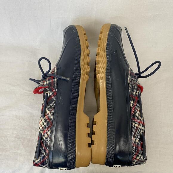 Sperry Top-Sider Duck Boots Womens 11 Tartan Plaid Waterproof Rubber STS90712 - Picture 10 of 13